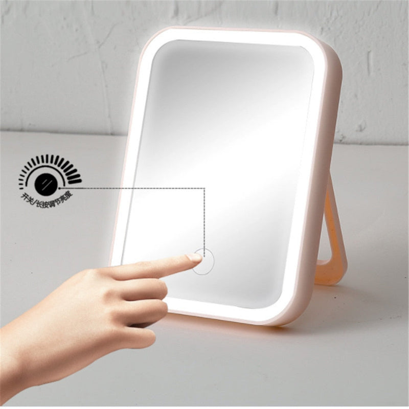 Espelho de Maquiagem LED - Touch Screen